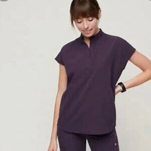 FIGS Technical Collection Rafaela Purple Scrub Top WXXSW1003 Size XL